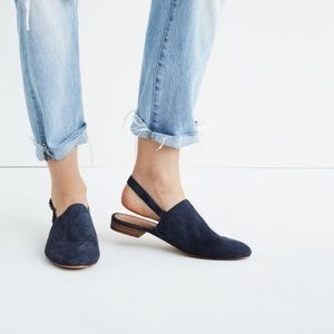 Madewell mules suede size 6 1/2